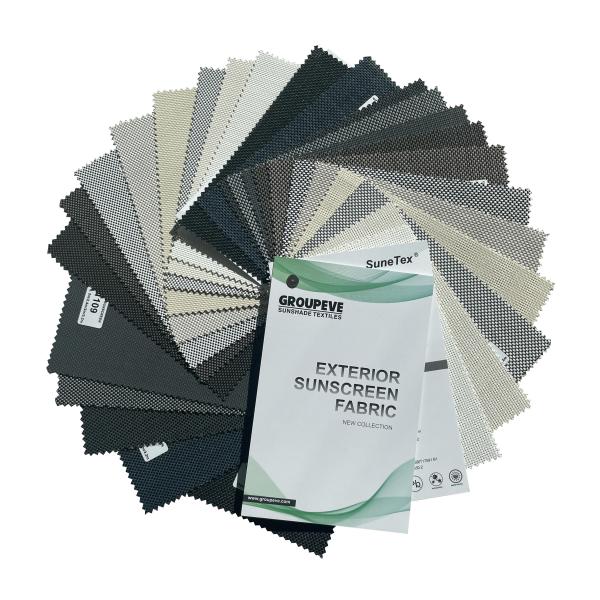 Built In Glass 5% Openness Sunscreen Roller Fabric Free Samples For Window