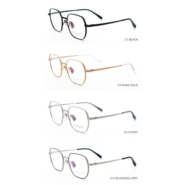 Fashion Designer IP Plating Pure Titanium Optical Frames 88203