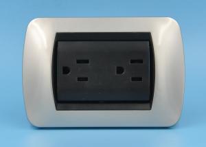 China American Standard Electrical Outlet Socket , 2 Gang Switch Socket Outlet on sale
