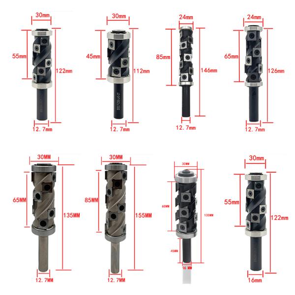 Spindle Moulder Cutter Customization Spiral Flush Trim Router Bits Carbide Insert With Removable Carbide Inserts