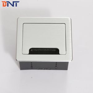 CE approved soft closed clamshell table socket box with rj45