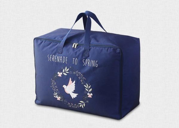 Cheap Waterproof Woven Reusable Grocery Tote Bags Handled Large Storage With Oxford Cloth for sale