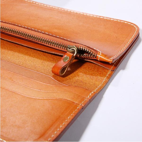 Vintage Leather Wallets for Women Classical Long Leather Wallets for Men