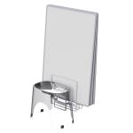 Magnetic Attraction Shower Rack With Towel Holder Wall Mounted Bathroom