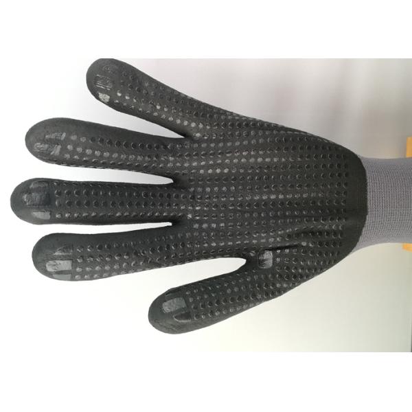 Nitrile Dots Style Safety Work Gloves 95% Nylon Material Excellent Dexterity
