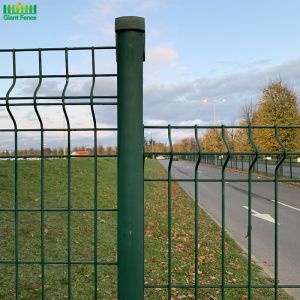 Best 2430mm Tall Curved Garden Fence 3d Pvc Coated Triangle Bending wholesale