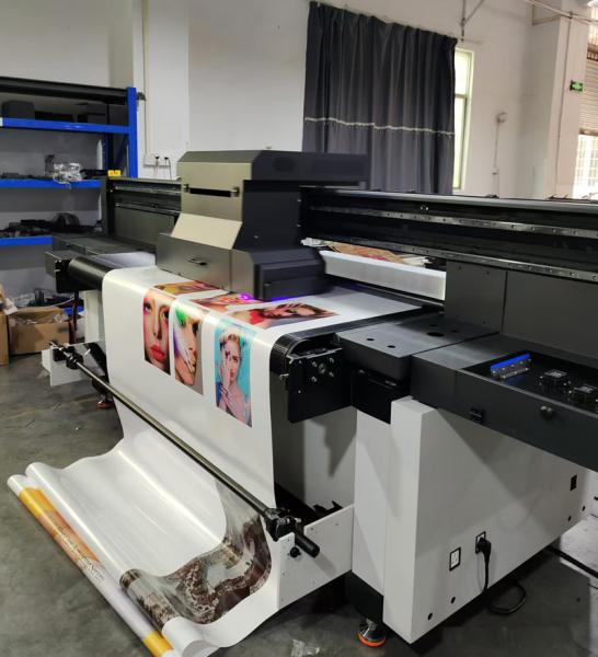 Cheap CMYKL White Commercial Wallpaper Uv Printer Large Format Motor Plate Type Roll To Roll Priner for sale