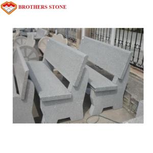 China Grey Color G603 Granite Bench , G603 Table Sesame White Granite Bench on sale