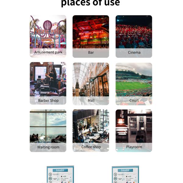 ROHS Power Bank Cabinet 6 PCS 5000mah Public Phone Charging