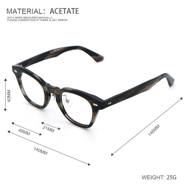 Unique Hand Made Retro Personalized Acetate Optical Frame MR 98613