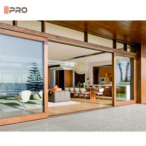 Best Insulated Thermal Break Slim Aluminum Frame Glass Sliding Door For Residential Exterior Balcony wholesale