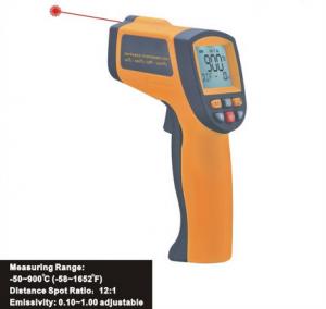 China 900℃ Gun Type Digital Portable Laser Infrared Thermometer Hygro Thermometer IR900 on sale