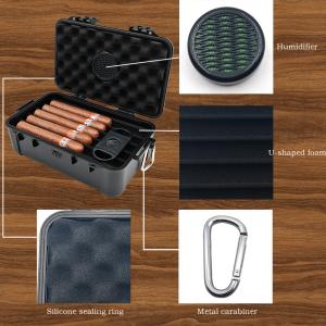 Best Medium Plastic Cigar Case High Durability And Rectangular Design wholesale