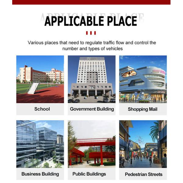 Commercial Automatic Bollards Electric Retractable Bollard with LED Light Anti-Terrorism Crash-Rated Barrier