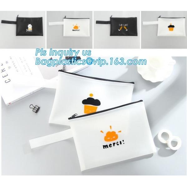 Clear vinyl Drawstring Bag, plastic custom printed pencil case, silicone DIY pencil case for gift, polyester rubber plas