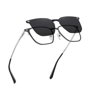 Best Polarized Magnetic Clip On Sunglasses Reading Glasses Unisex Metal Frame wholesale