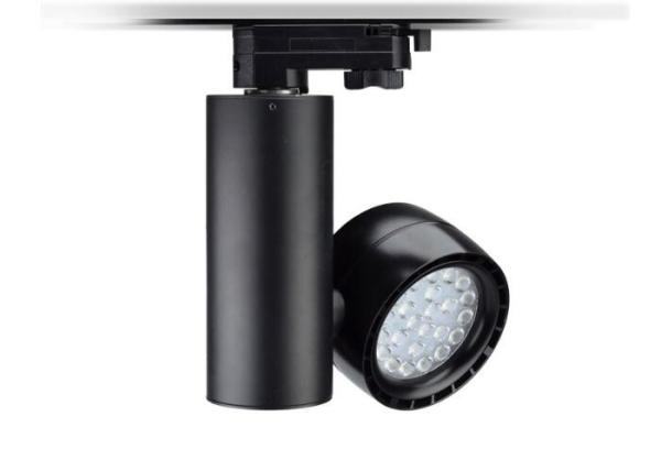 Cheap Black Led Track Lighting Fixtures 12 Degree For Residential / Institution Buildings for sale