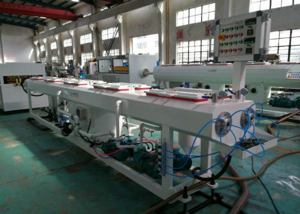Automatic PVC Plastic Pipe Extrusion Machine Double Tube Making 16 - 50mm Pipe Diameter