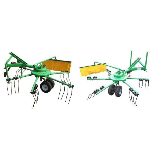 Pto Driven Hay Rake 9LD Rotary Hay Rake Tedder – Tractor-Mounted Farm Grass Equipment