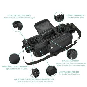 Foldable Universal Stroller Organizer Baby Stroller Organizer