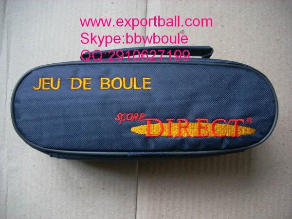 Cheap boules/petanque nylon bag, textile letter bag, print logo bag for sale
