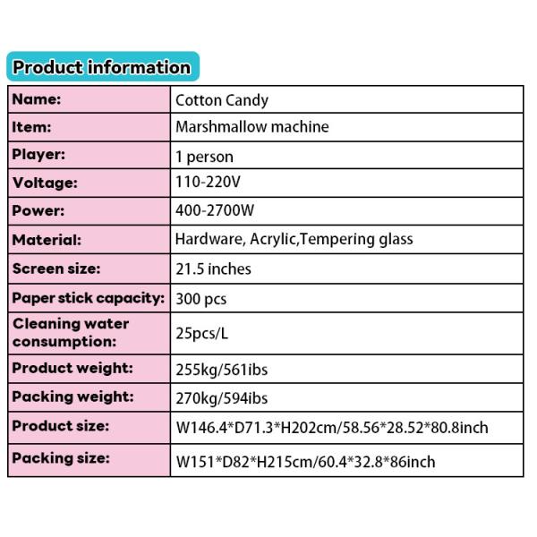 Professional Candy Cotton Vending Machine Commercial Automatic Intelligent Colorful Sugar Making Machine Cotton Candy Ma