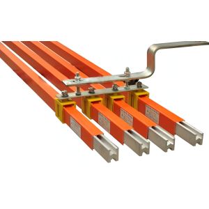Single Pole Insulated Conductor Rail For EOT Crane 50 Ton