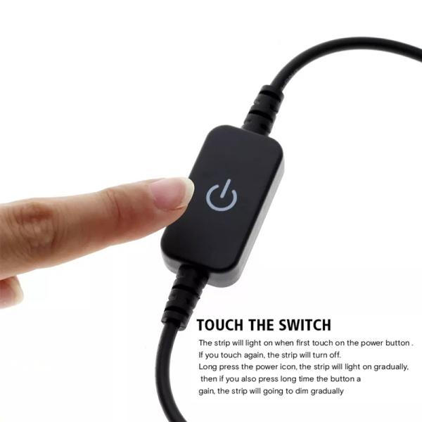 Touch Sensing Single Colour LED Controller Dimmable For Monochrome Strip Light