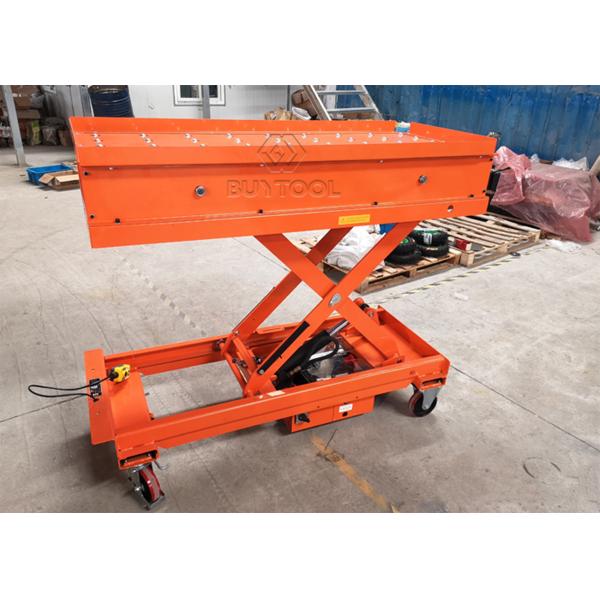 light duty manual mobile scissor lift table 1500mm Electric Ball Platform Transfer