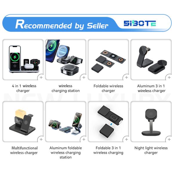 White 15W 3 In 1 Wireless Charging Station for Smart Watch and Earphone Connect Type C