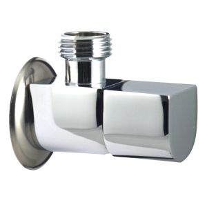 China Chrome Plated Brass Angle Valve Single Hole Ceramic Cartridge on sale