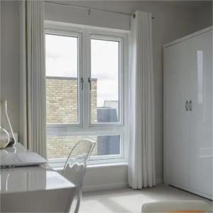 Customized Modern Glass Casement Window Soundproof PVC UPVC Windows