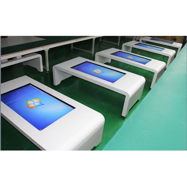 LCD Interactive Multi Touch Screen Coffee Table 43" U Type Windows OS