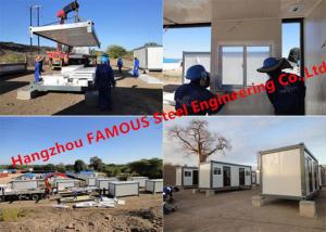 China Modular Flat Pack Container Office Rooms For Temporary Use Prefab Transportable Cabins With Durable Frame on sale