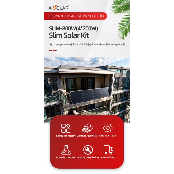 Black flexi pv solar panel European Warehouse Plug And Play Solar System Balcony Balkonkraftwerk 800W Solar Mounting Photovoltaic Solar Panel System