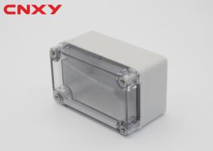 China ABS plastic small box with transparent PC cover waterproof junction box outdoor electrical junction box 110*80*70 mm on sale
