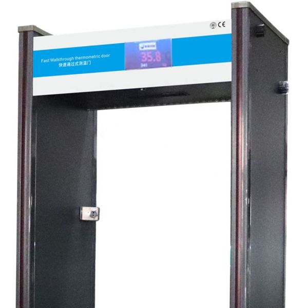 Big Screen AC 220V Walk Through Temperature Scanner Voice Alert