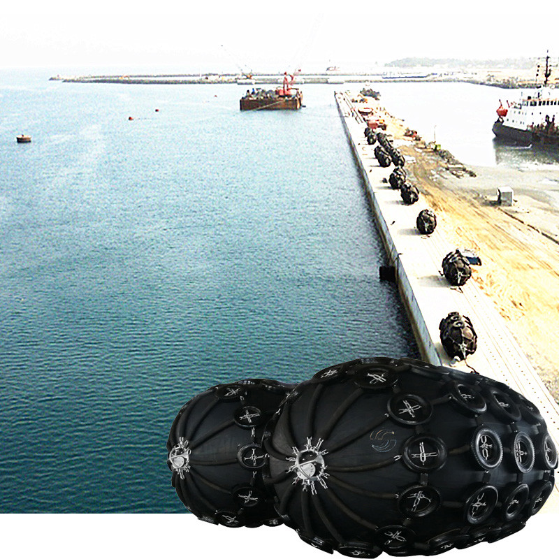 Yokohama Pneumatic Fender With Tire Net 2.5mX3 M