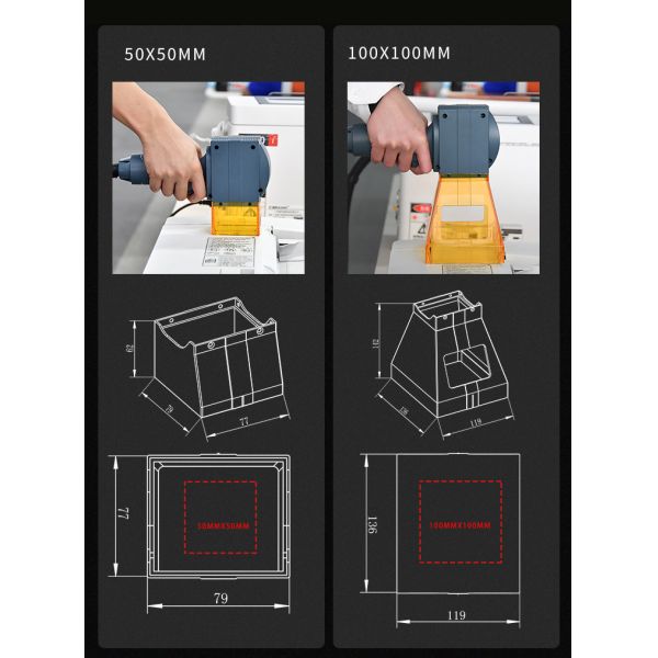 20W Power Handheld Laser Marking Machine for Portable Metal Printer 1064mm Wavelength