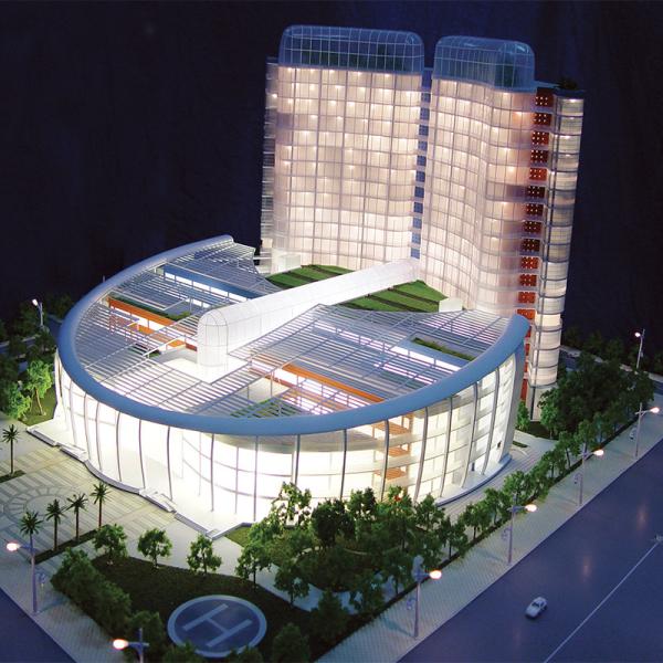 Cheap Architecture design white block model .  1/1000 scale model for planning for sale