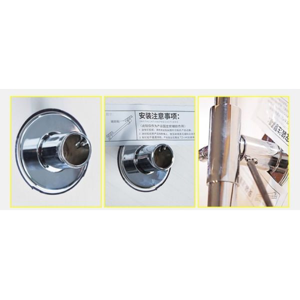 OEM Punch Free Black 0.8MPA Rain Shower Faucets