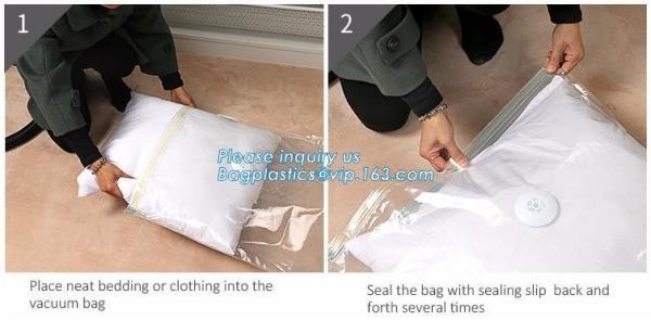 clothing vacuum seal storage bag, Vacuum storage bag for bedding and clothes, home storage organization, bagplastics, pa
