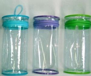 Fashion round transparent pvc cosmetic bags