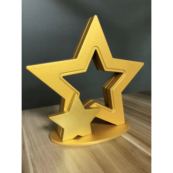 Metal Stars CCC 20cm Height Custom Trophy Cup For Winners