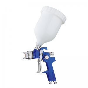 China HVLP Gravity Spray Guns Environmental Type Stainless Steel Needle Air Cap Plastic Cup Acid Proof on sale