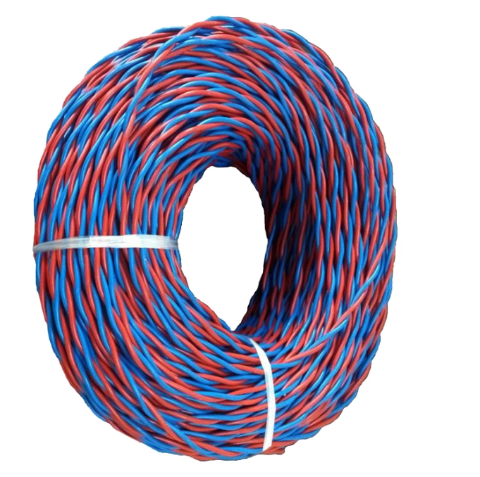 OFC Conductor electrical cable low voltage double PVC insulated lightning cable