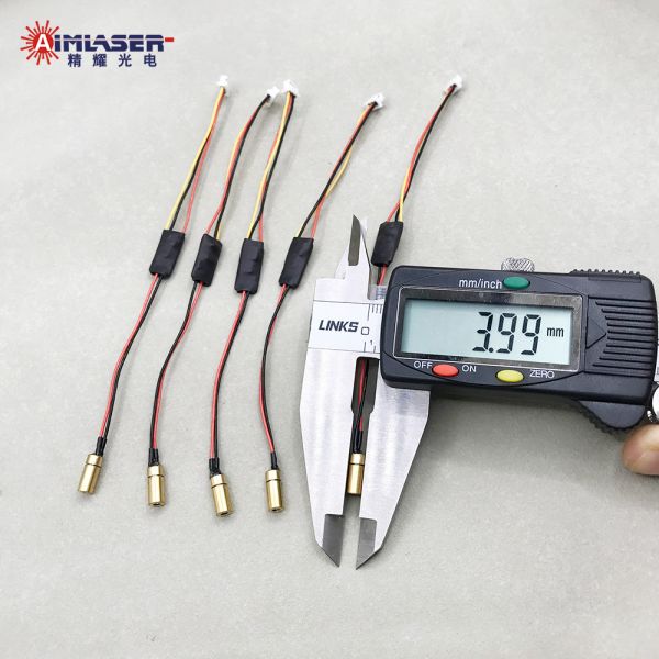 Smallest Laser Diode Head Module Compact Dimensions 3.3x8mm, 3.85x8.5mm, 4x10mm, 6x12mm