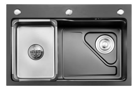 Cheap Nanometer Stainless Kitchen Sinks 1mm Thick Commercial Hand Sink Single Bowl for sale
