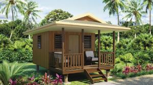 China China Bali Prefab Wooden Houses Wooden Fast Assemble Light Steel Frame Beach Bungalows on sale