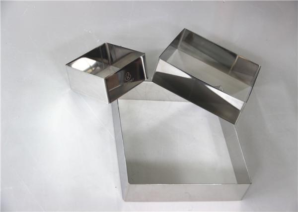 Cheap RK Bakeware China Foodservice NSF Custom Stainless Steel Square Mousse Cake Ring for sale